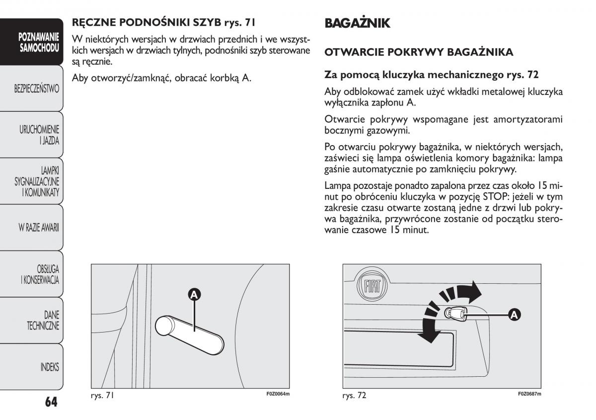 Fiat Panda II 2 instrukcja obslugi / page 65