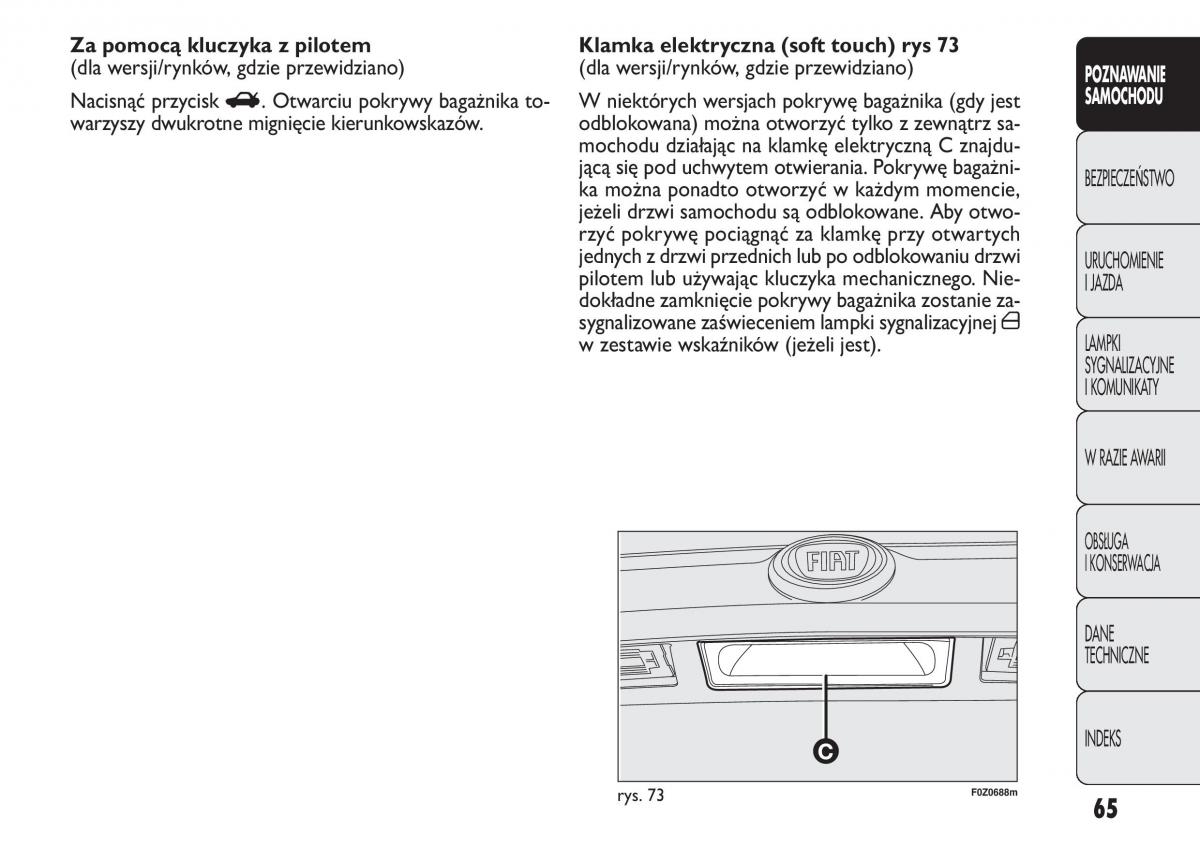 Fiat Panda II 2 instrukcja obslugi / page 66