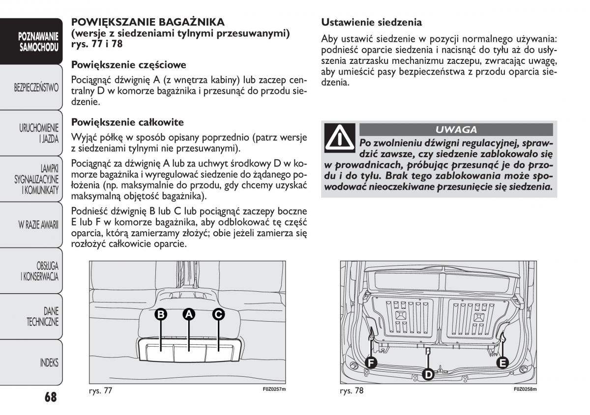 Fiat Panda II 2 instrukcja obslugi / page 69