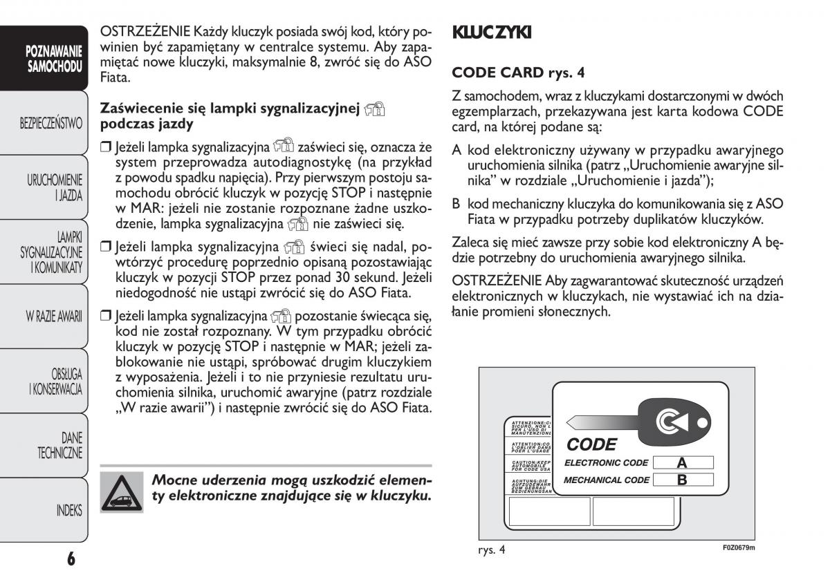 Fiat Panda II 2 instrukcja obslugi / page 7