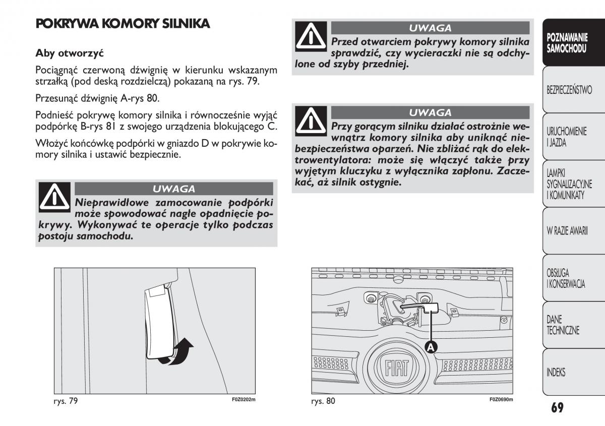 Fiat Panda II 2 instrukcja obslugi / page 70