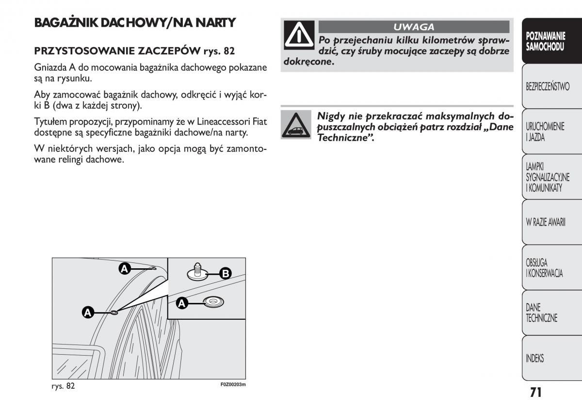 Fiat Panda II 2 instrukcja obslugi / page 72