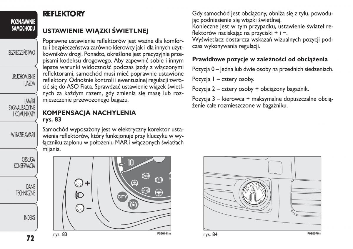 Fiat Panda II 2 instrukcja obslugi / page 73