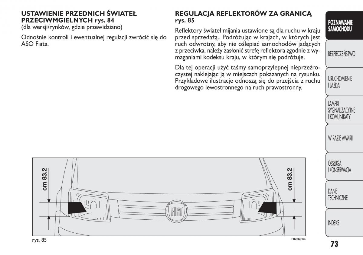 Fiat Panda II 2 instrukcja obslugi / page 74