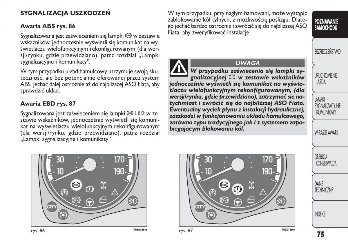 Fiat Panda II 2 instrukcja obslugi / page 76