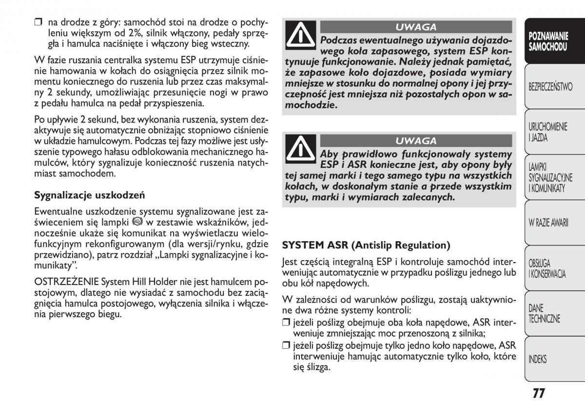 Fiat Panda II 2 instrukcja obslugi / page 78