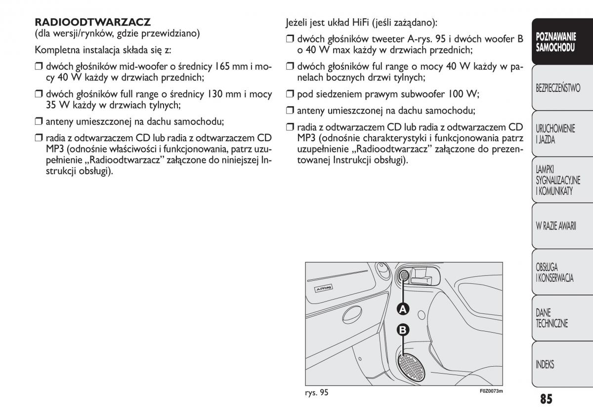 Fiat Panda II 2 instrukcja obslugi / page 86