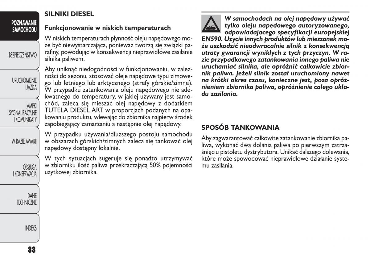 Fiat Panda II 2 instrukcja obslugi / page 89