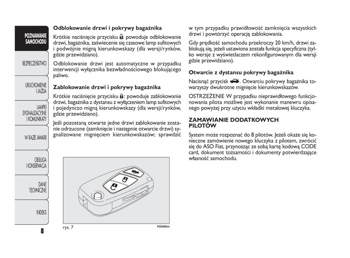 Fiat Panda II 2 instrukcja obslugi / page 9