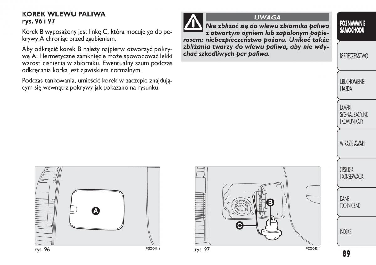 Fiat Panda II 2 instrukcja obslugi / page 90