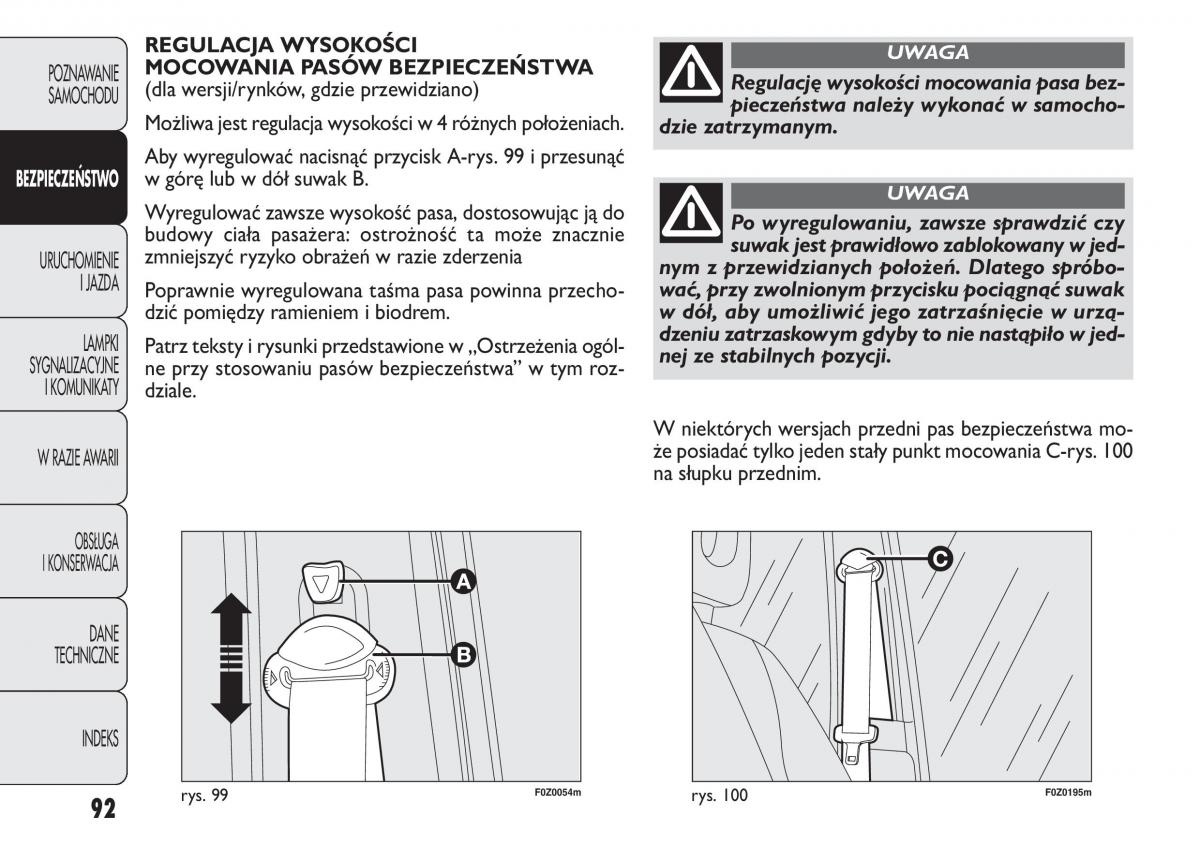 Fiat Panda II 2 instrukcja obslugi / page 93