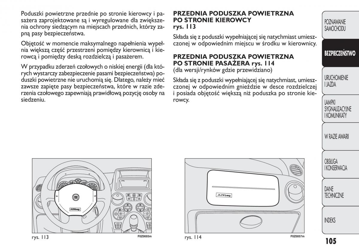 Fiat Panda II 2 instrukcja obslugi / page 106