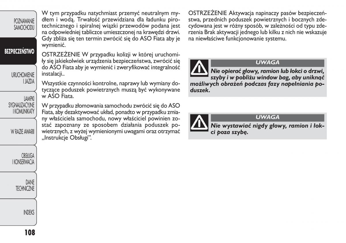 Fiat Panda II 2 instrukcja obslugi / page 109