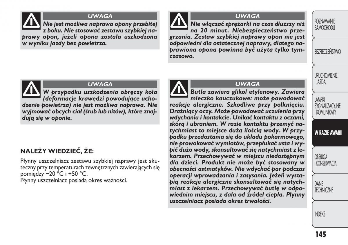 Fiat Panda II 2 instrukcja obslugi / page 146