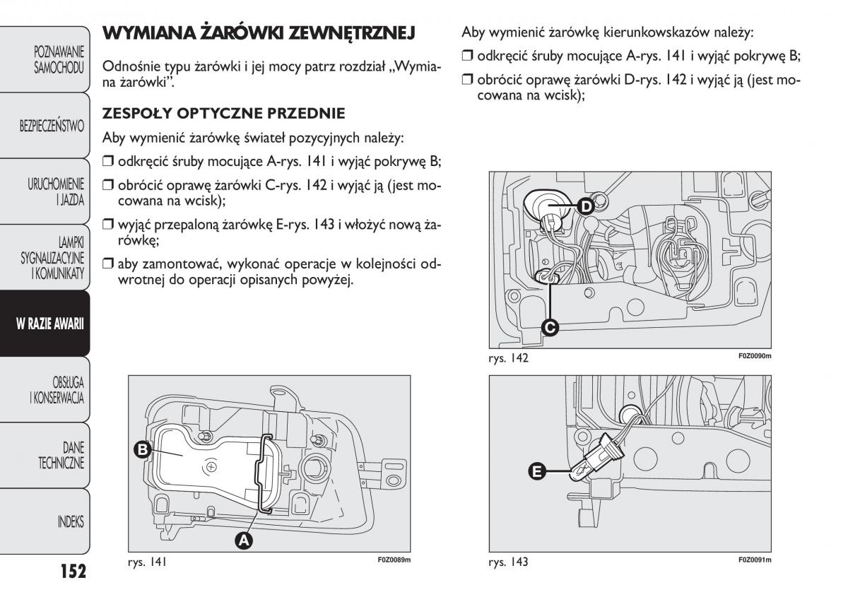 Fiat Panda II 2 instrukcja obslugi / page 153