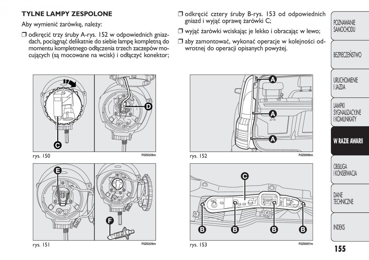 Fiat Panda II 2 instrukcja obslugi / page 156