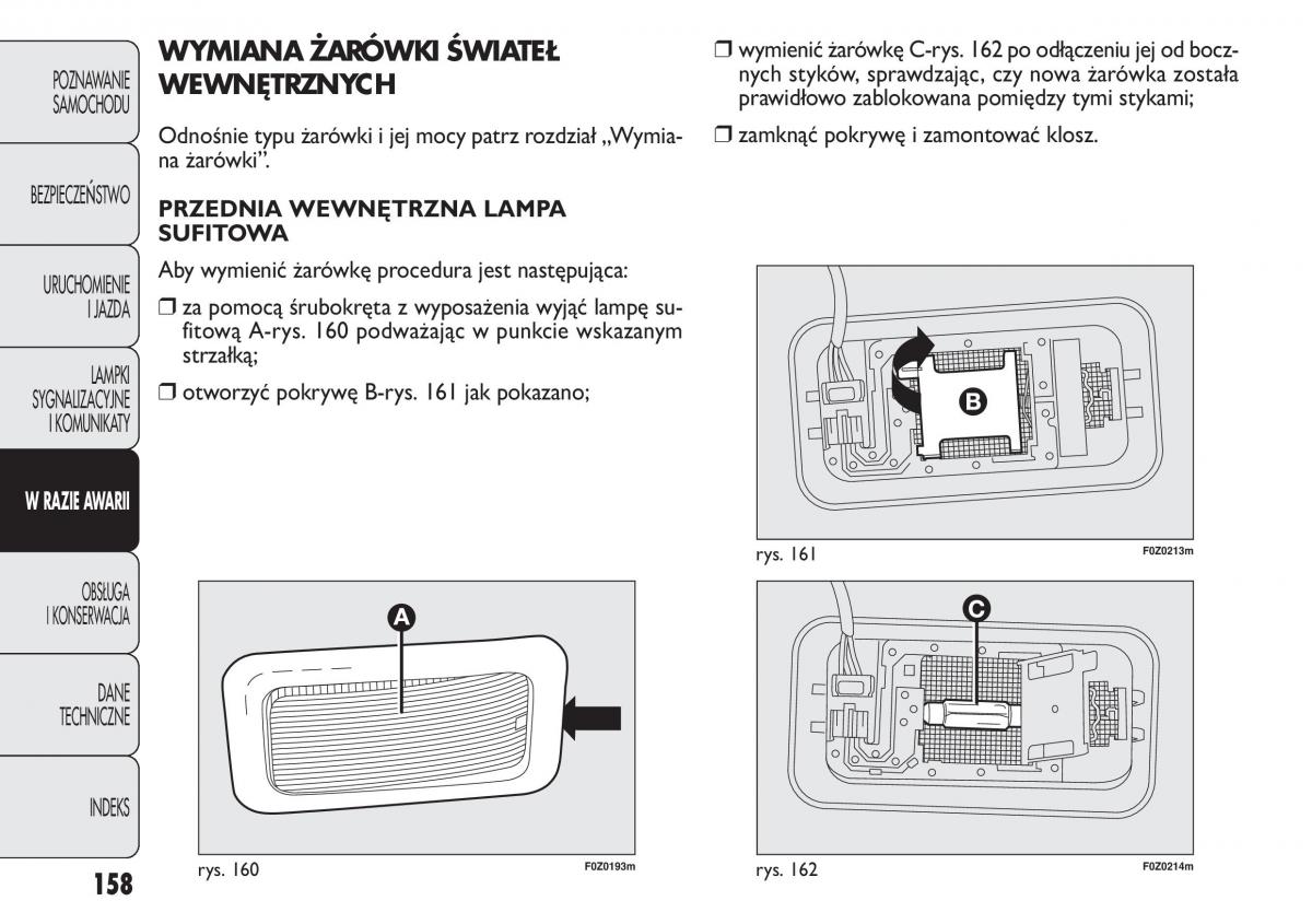 Fiat Panda II 2 instrukcja obslugi / page 159