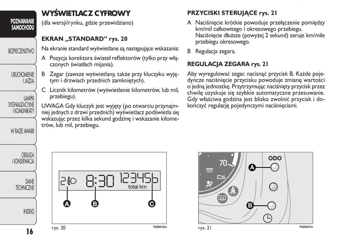 Fiat Panda II 2 instrukcja obslugi / page 17