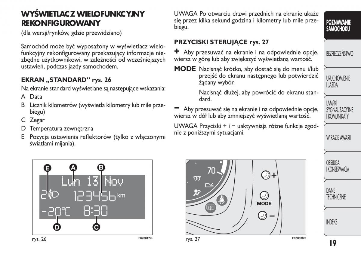 Fiat Panda II 2 instrukcja obslugi / page 20