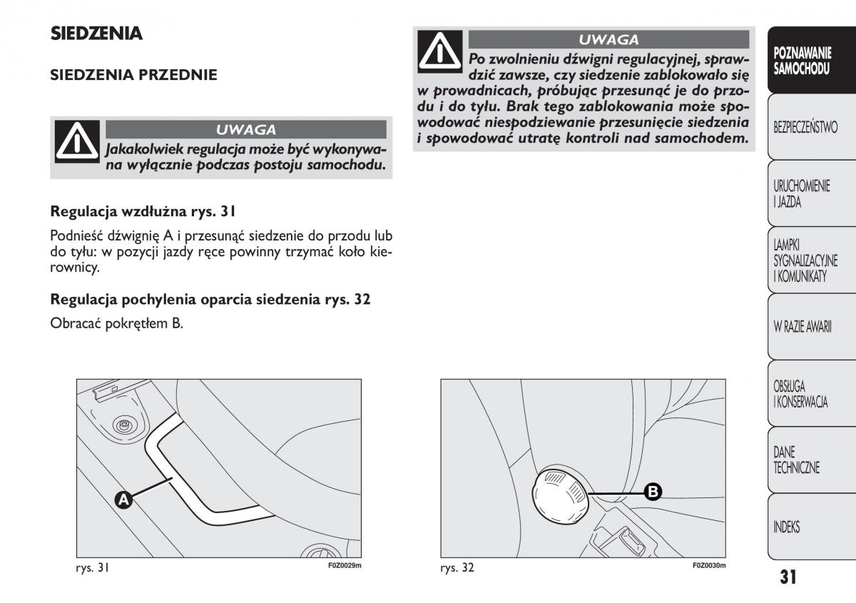 Fiat Panda II 2 instrukcja obslugi / page 32