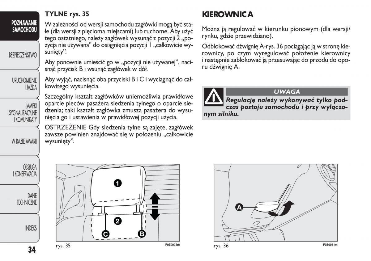 Fiat Panda II 2 instrukcja obslugi / page 35