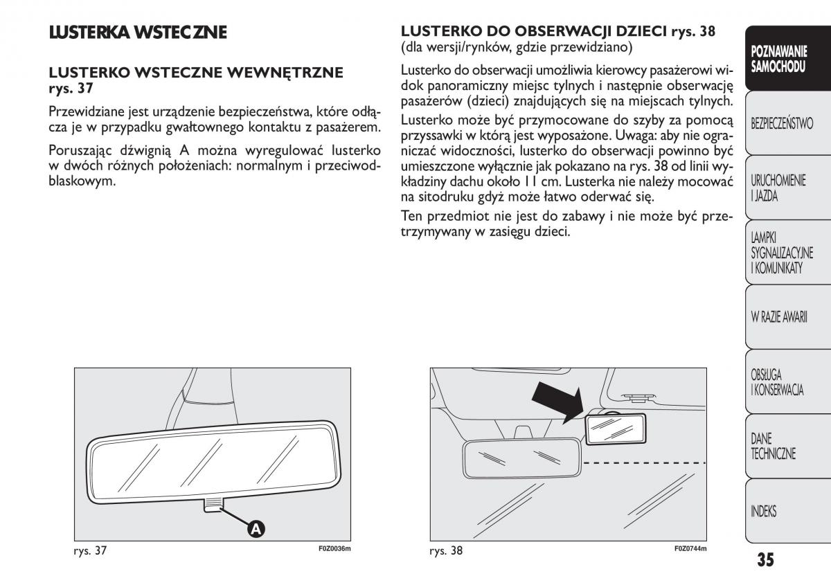 Fiat Panda II 2 instrukcja obslugi / page 36