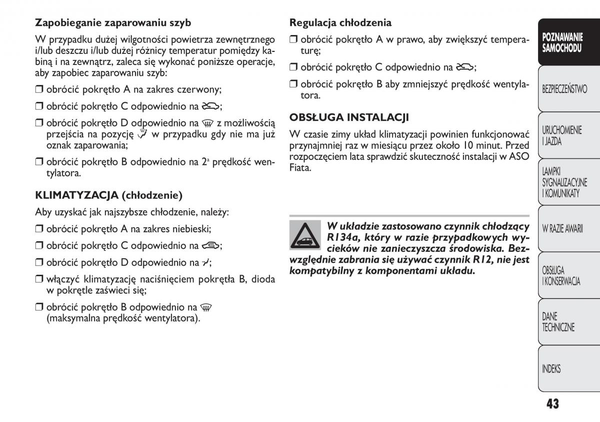 Fiat Panda II 2 instrukcja obslugi / page 44