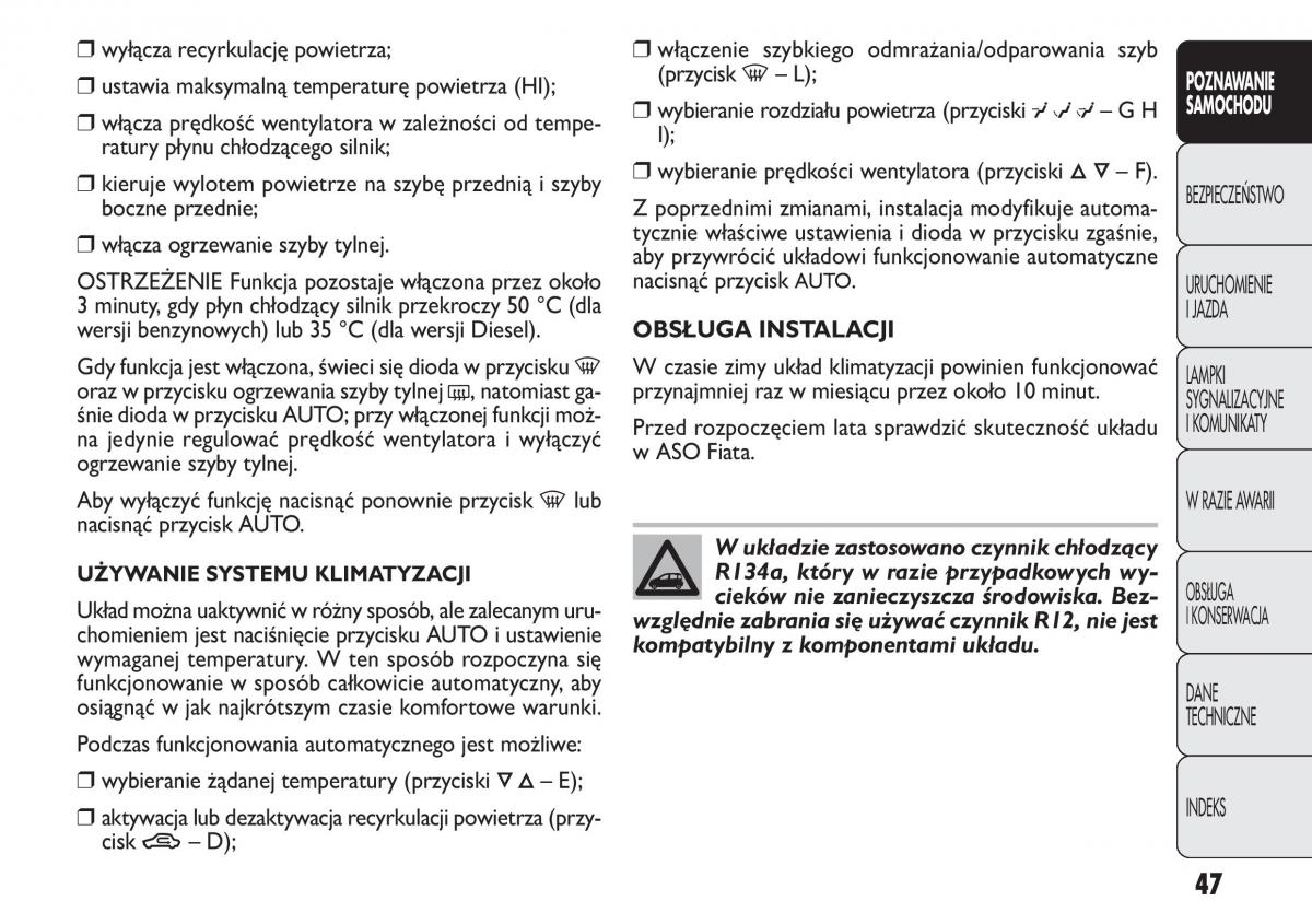 Fiat Panda II 2 instrukcja obslugi / page 48