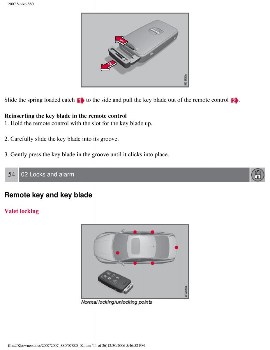 volvo S80 II 2 owners manual / page 63