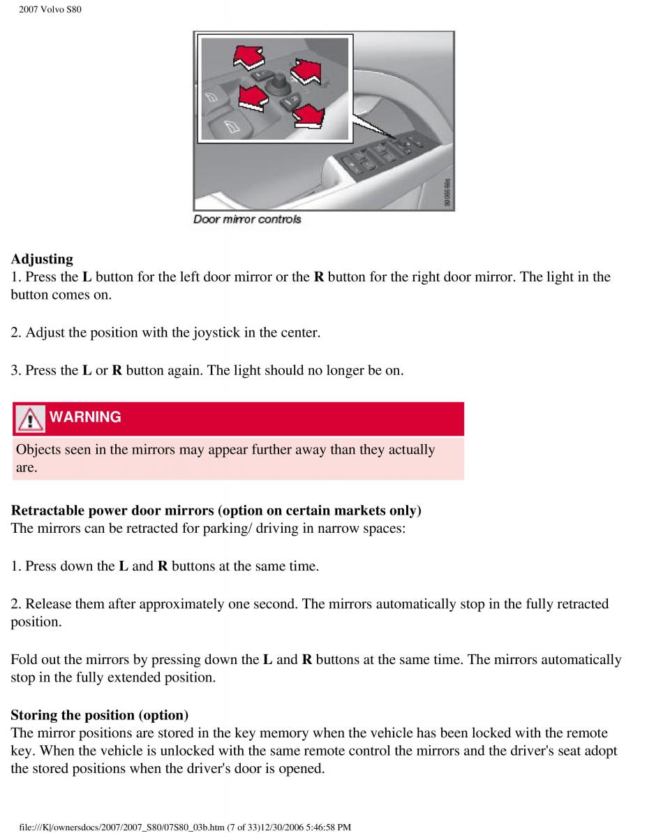 volvo S80 II 2 owners manual / page 114