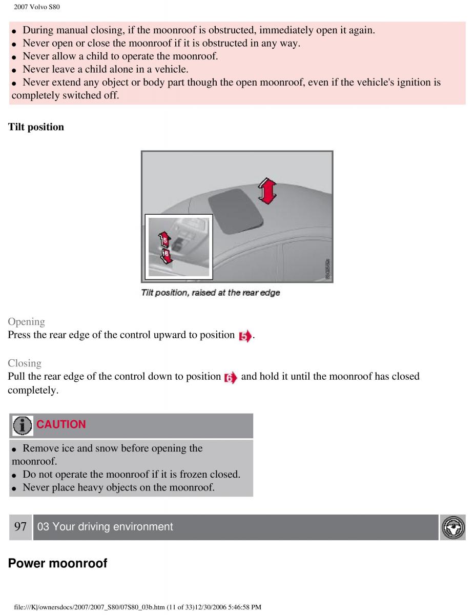 volvo S80 II 2 owners manual / page 118