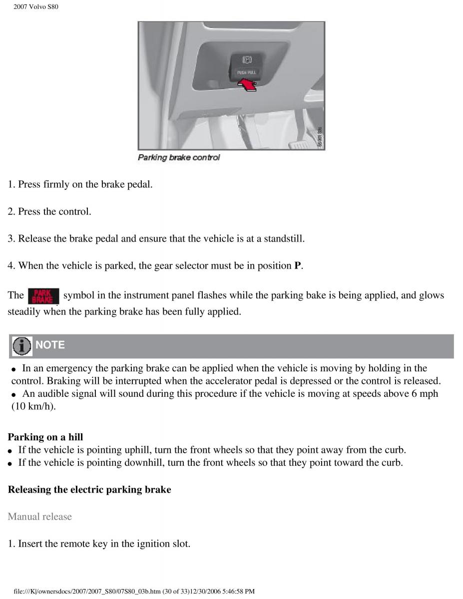 volvo S80 II 2 owners manual / page 137