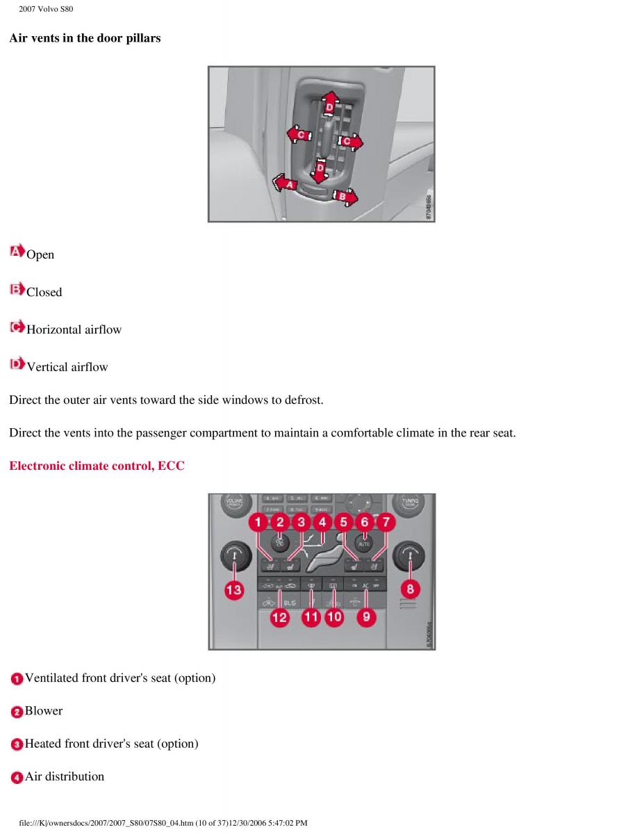 volvo S80 II 2 owners manual / page 150