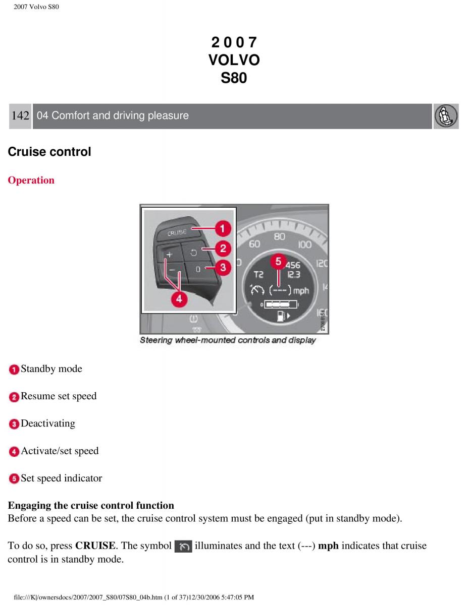 volvo S80 II 2 owners manual / page 178