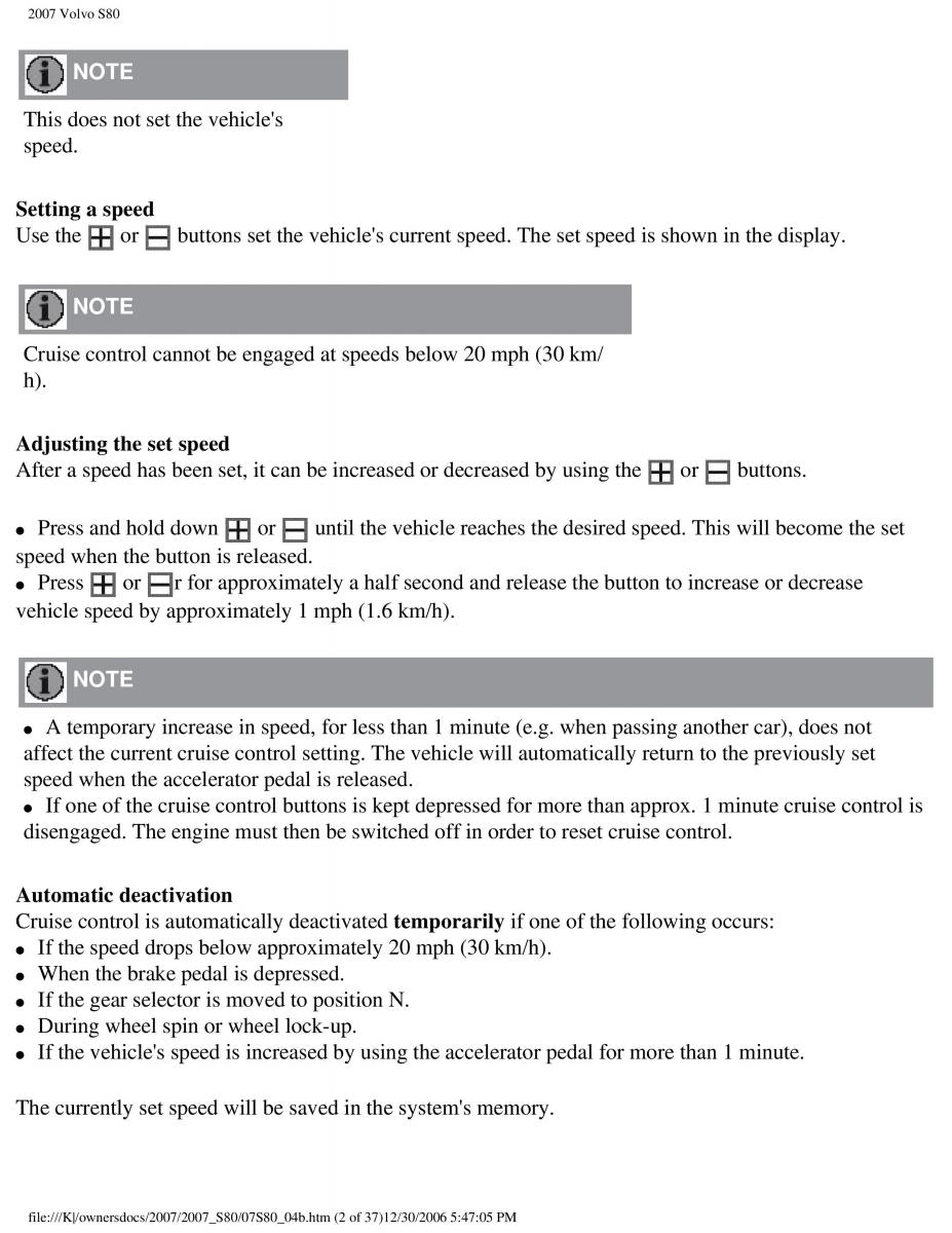 volvo S80 II 2 owners manual / page 179