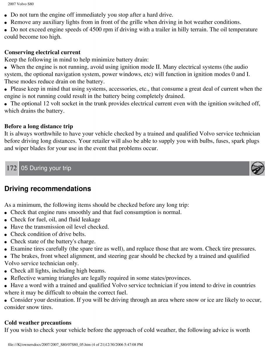 volvo S80 II 2 owners manual / page 218