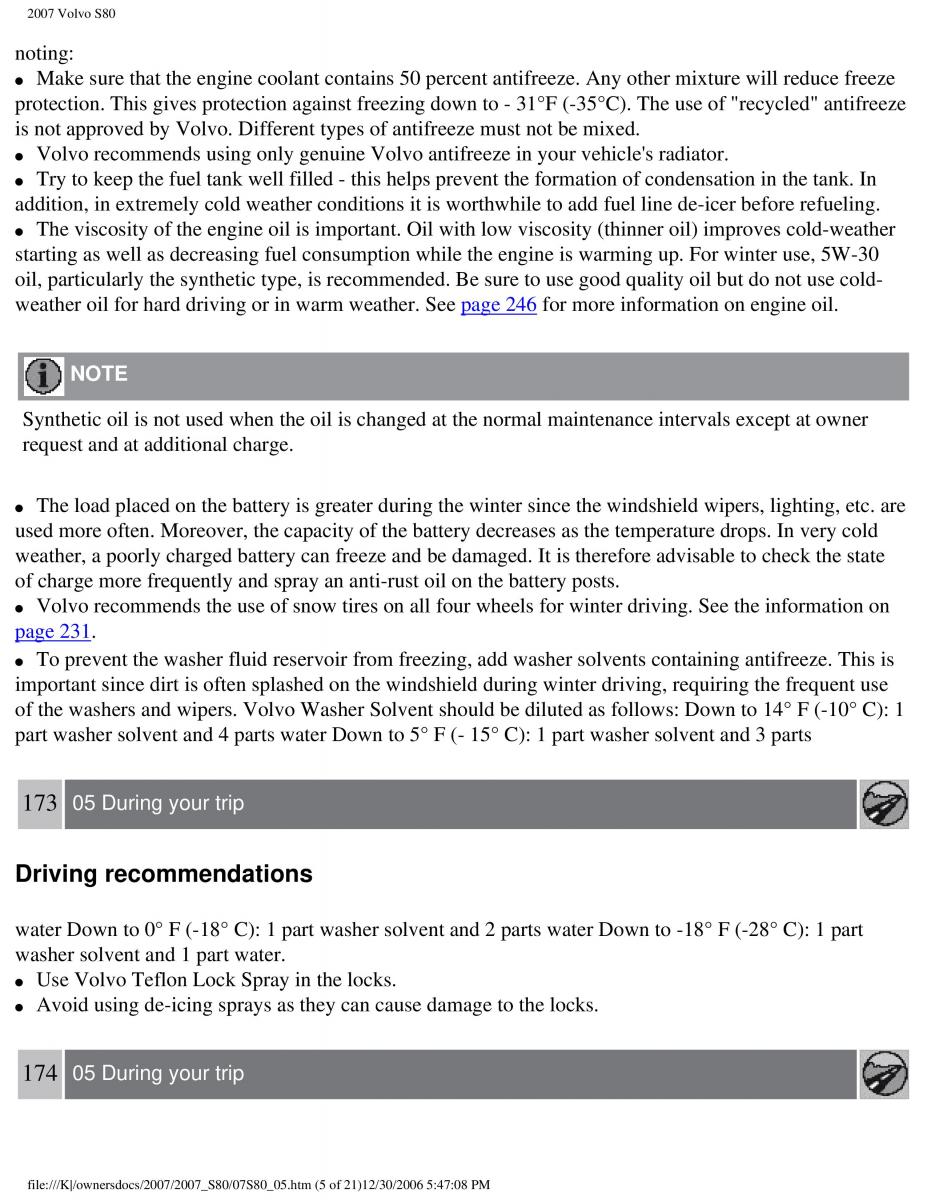 volvo S80 II 2 owners manual / page 219