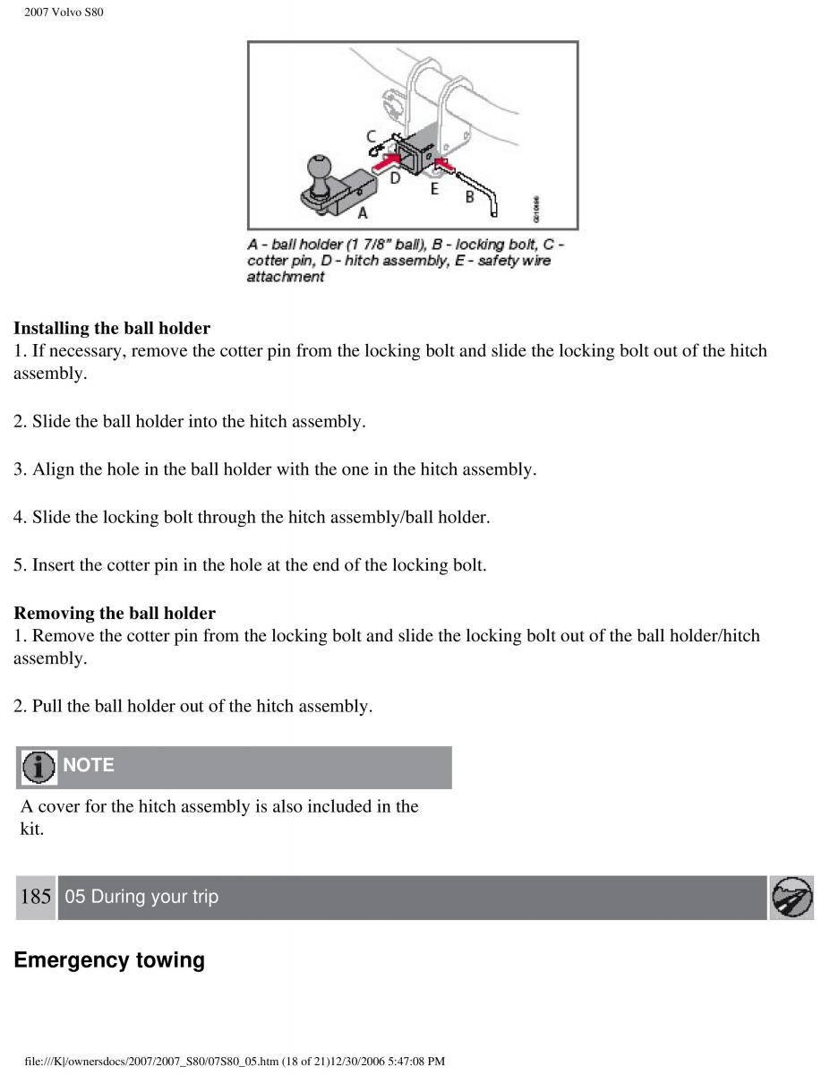 volvo S80 II 2 owners manual / page 232