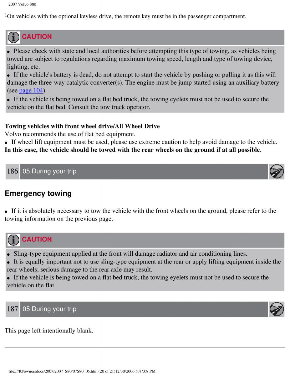 volvo S80 II 2 owners manual / page 234