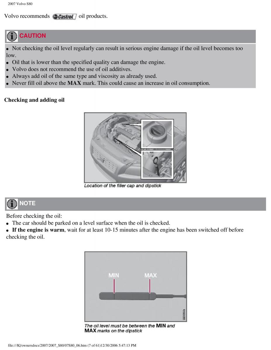 volvo S80 II 2 owners manual / page 242