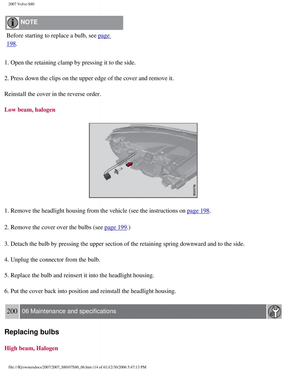 volvo S80 II 2 owners manual / page 249