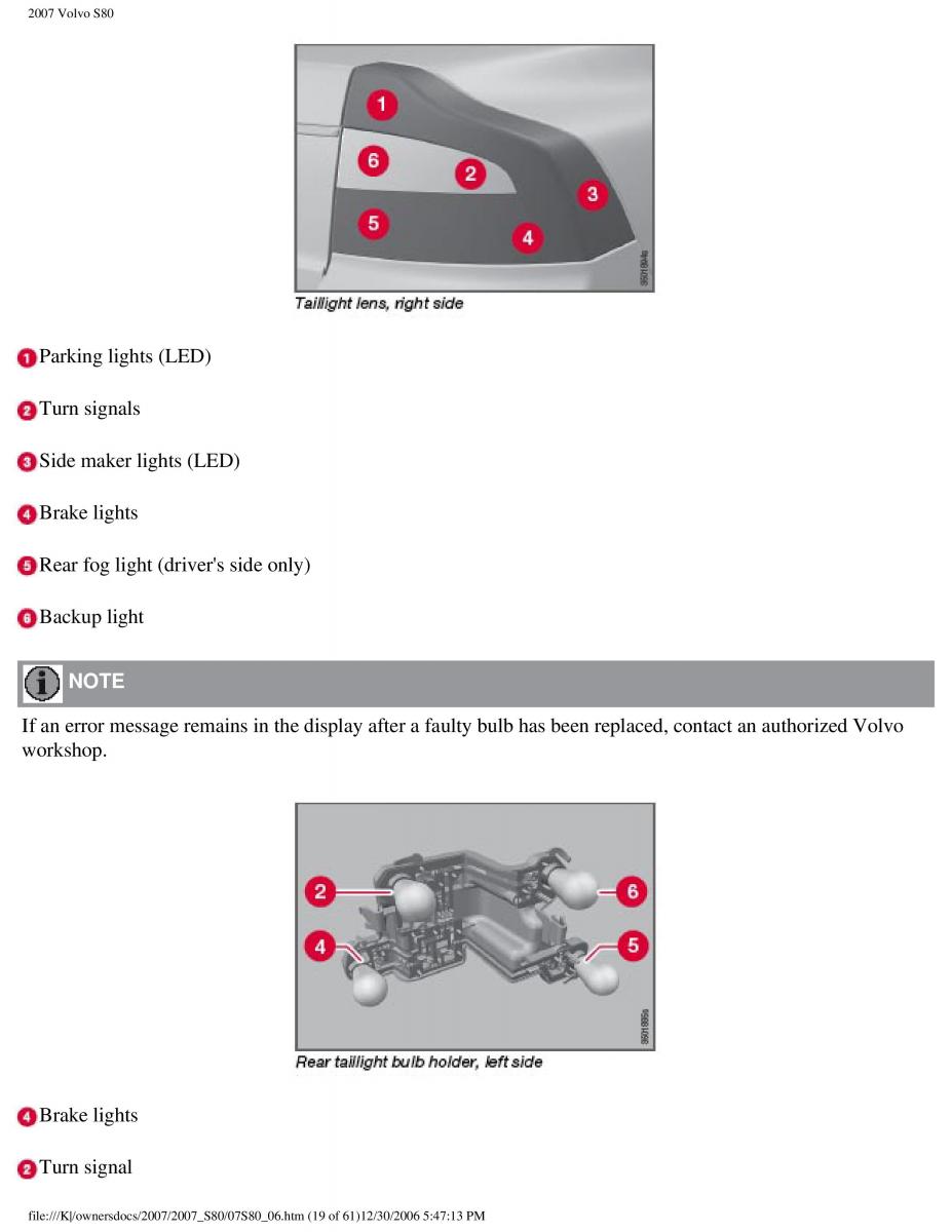 volvo S80 II 2 owners manual / page 254