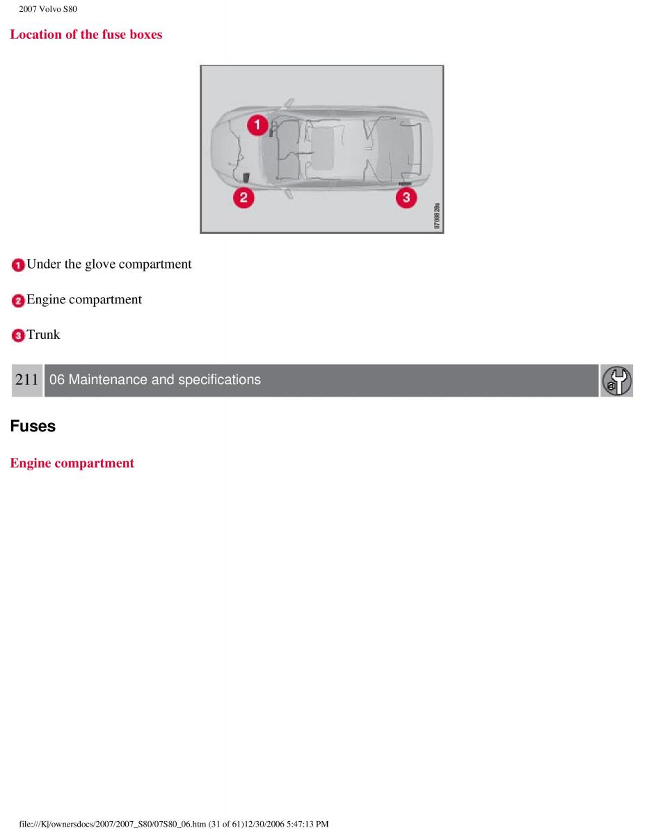 volvo S80 II 2 owners manual / page 266