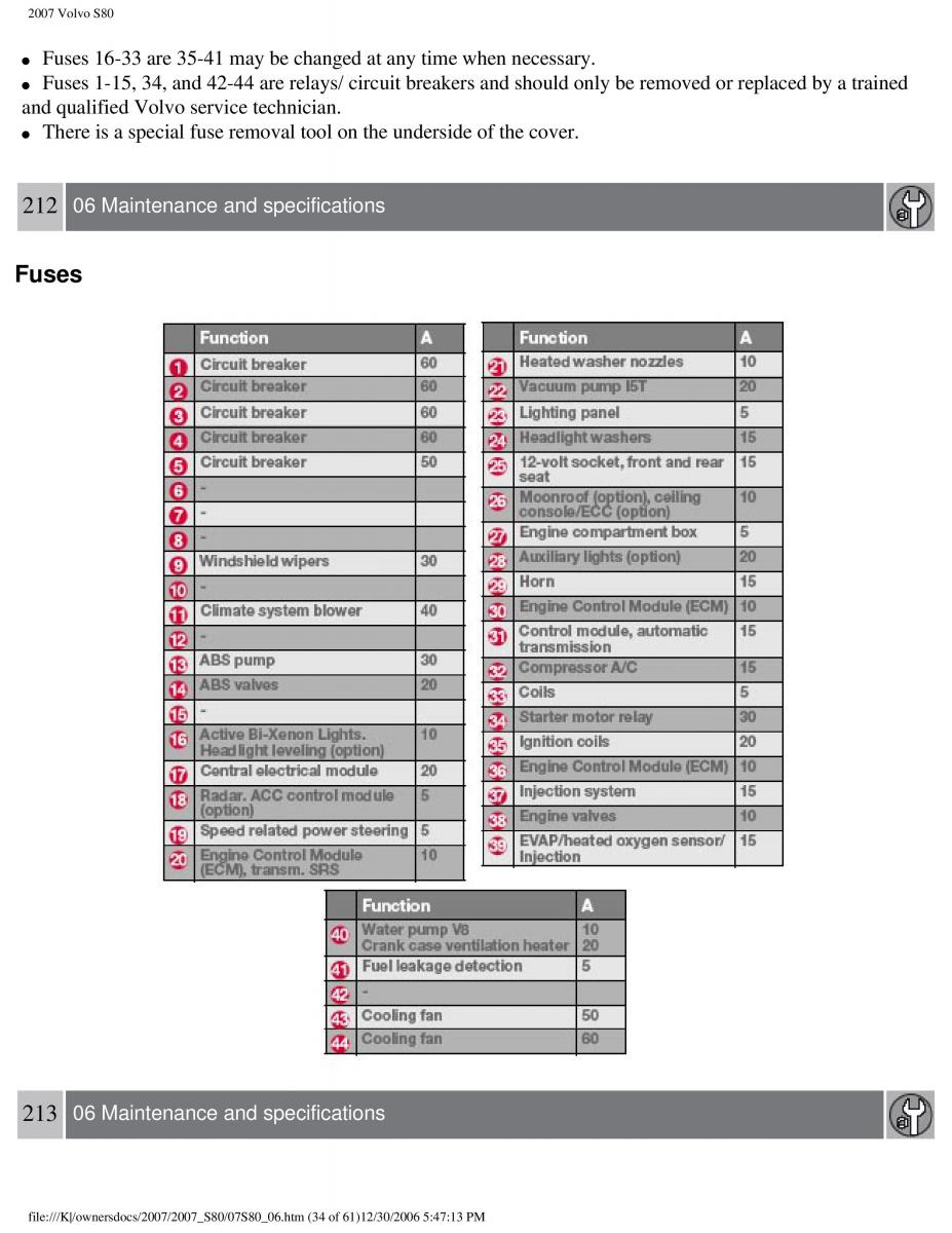 volvo S80 II 2 owners manual / page 269