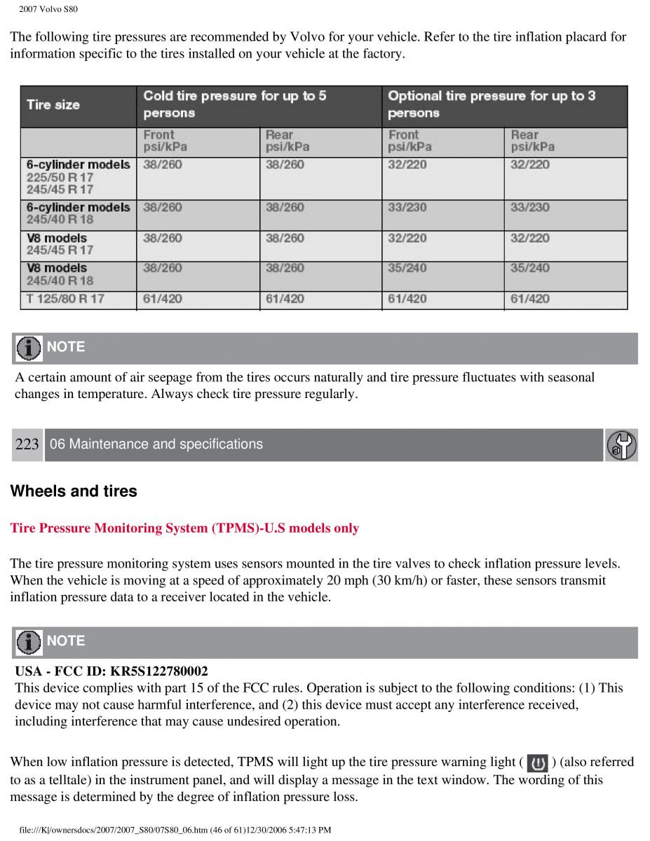 volvo S80 II 2 owners manual / page 281