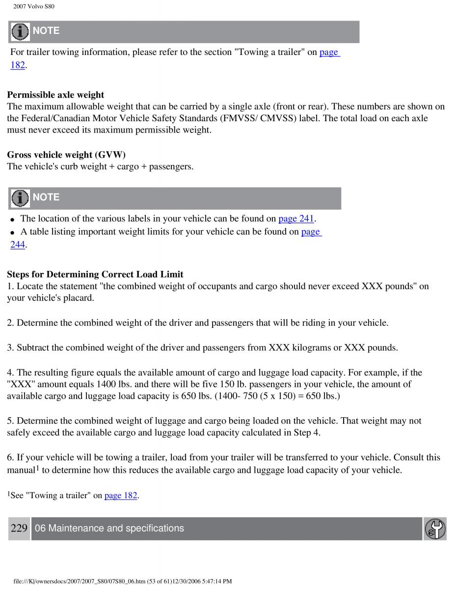 volvo S80 II 2 owners manual / page 288