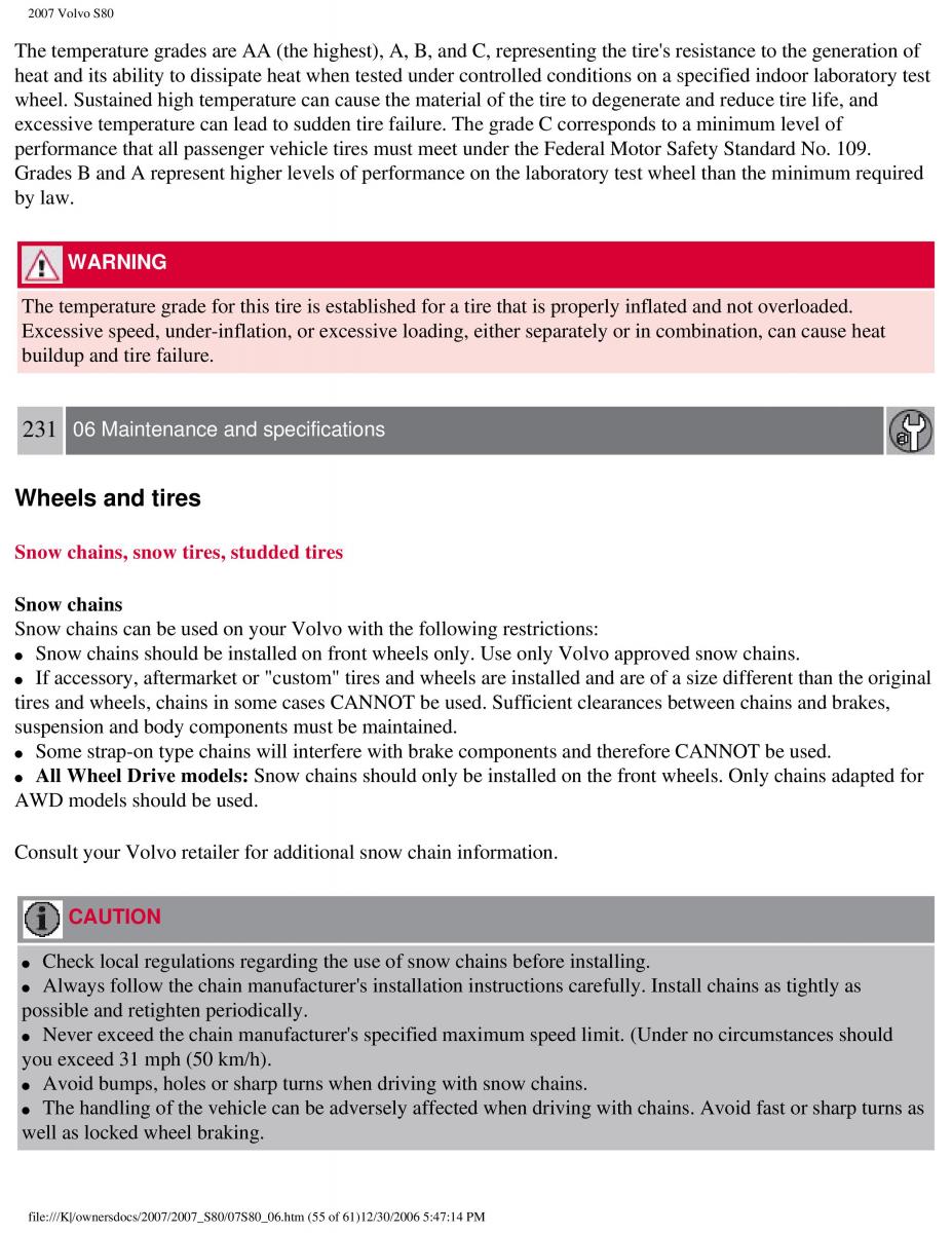 volvo S80 II 2 owners manual / page 290