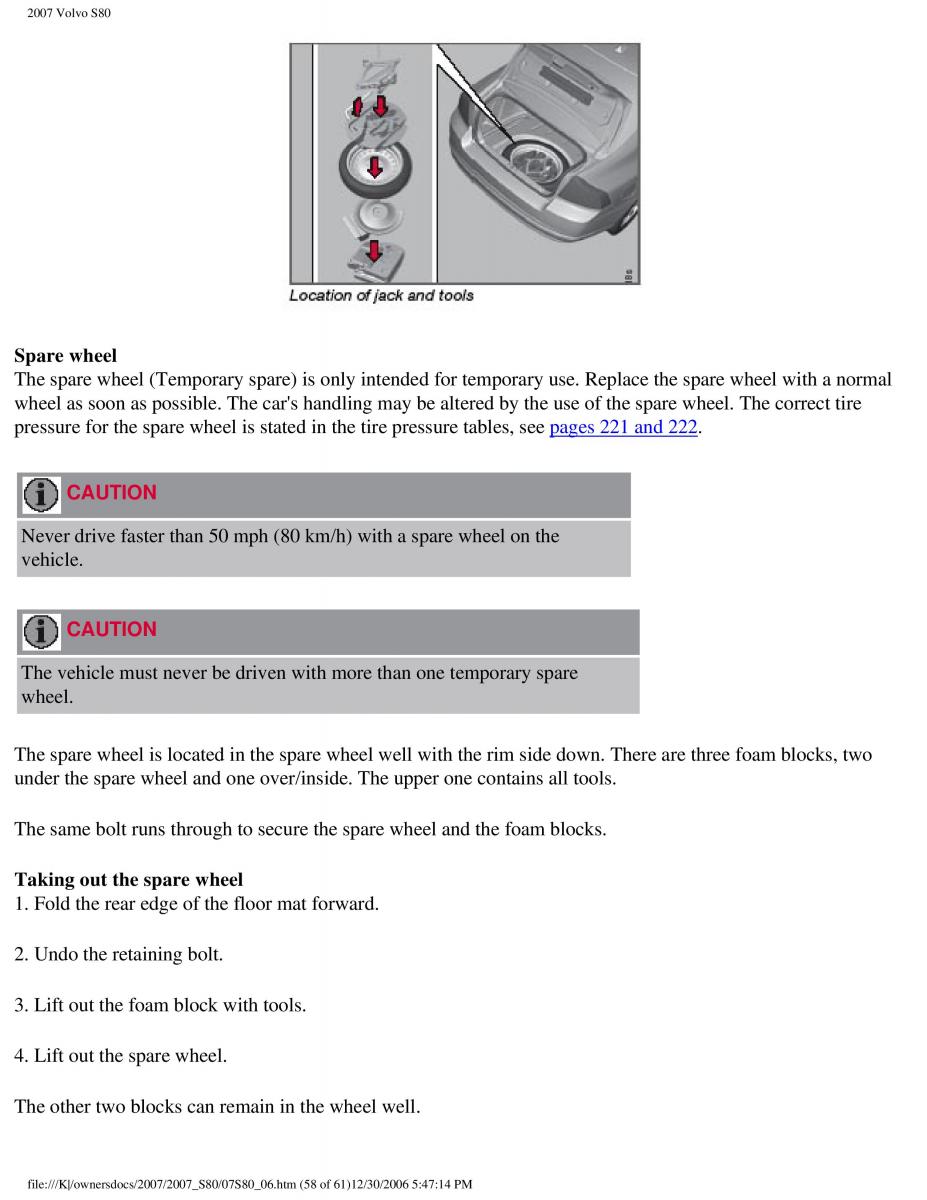 volvo S80 II 2 owners manual / page 293