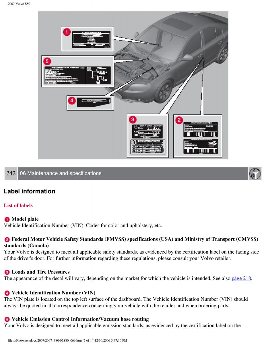 volvo S80 II 2 owners manual / page 303