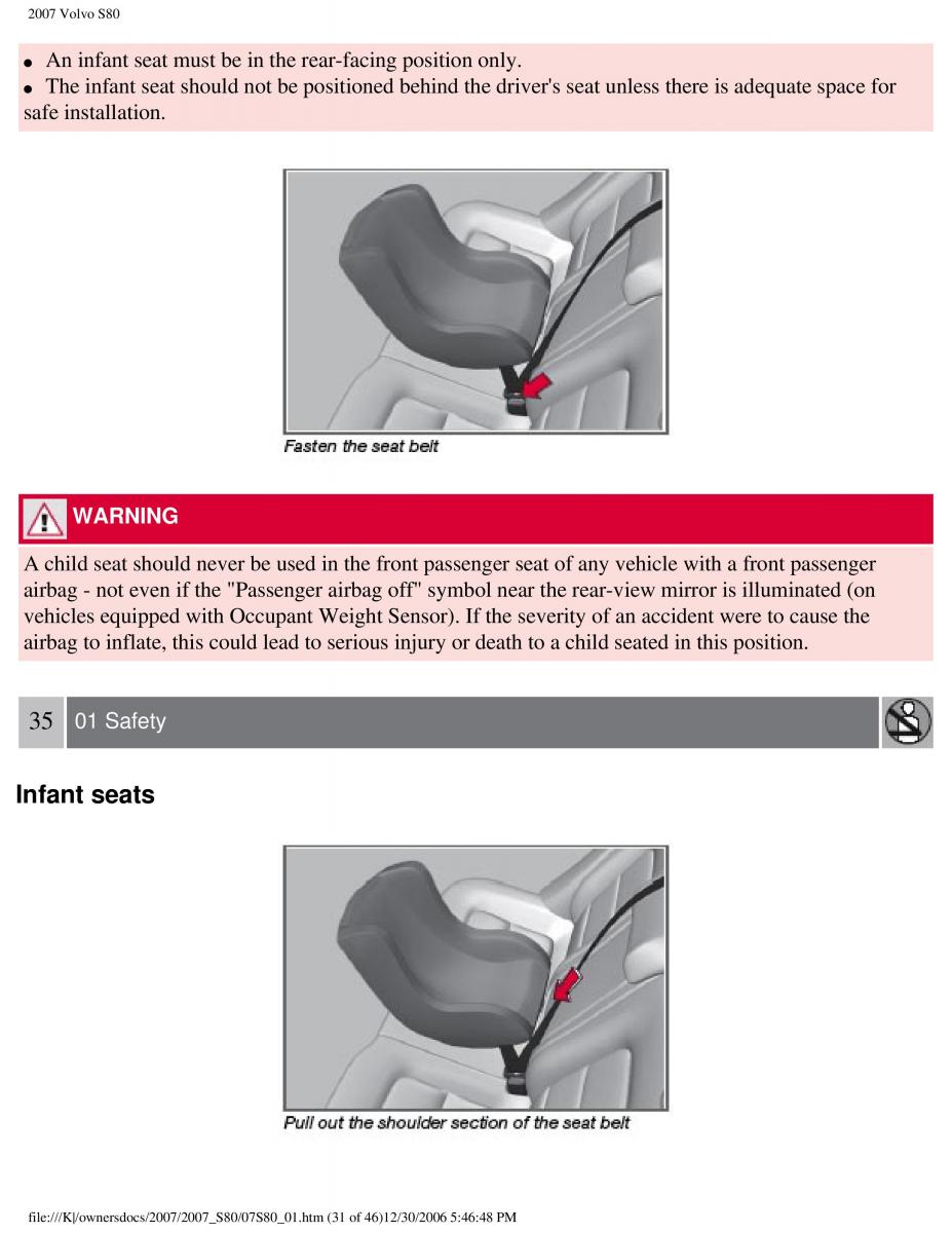 volvo S80 II 2 owners manual / page 37